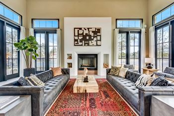 Clubhouse Kitchen and Lounge at Avery Ranch Luxury Apartments